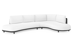 Chaise longue gauche + 2-pl