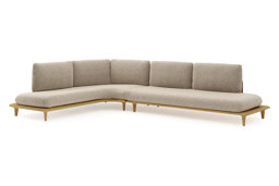 Chaise longue rechts + 3-zit