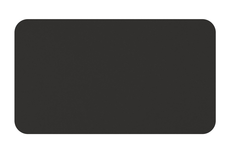 Orso tuintafel rechthoekig afgerond in zwart aluminium en volkeramiek zwart - L 140 x B 80 x H 75 cm