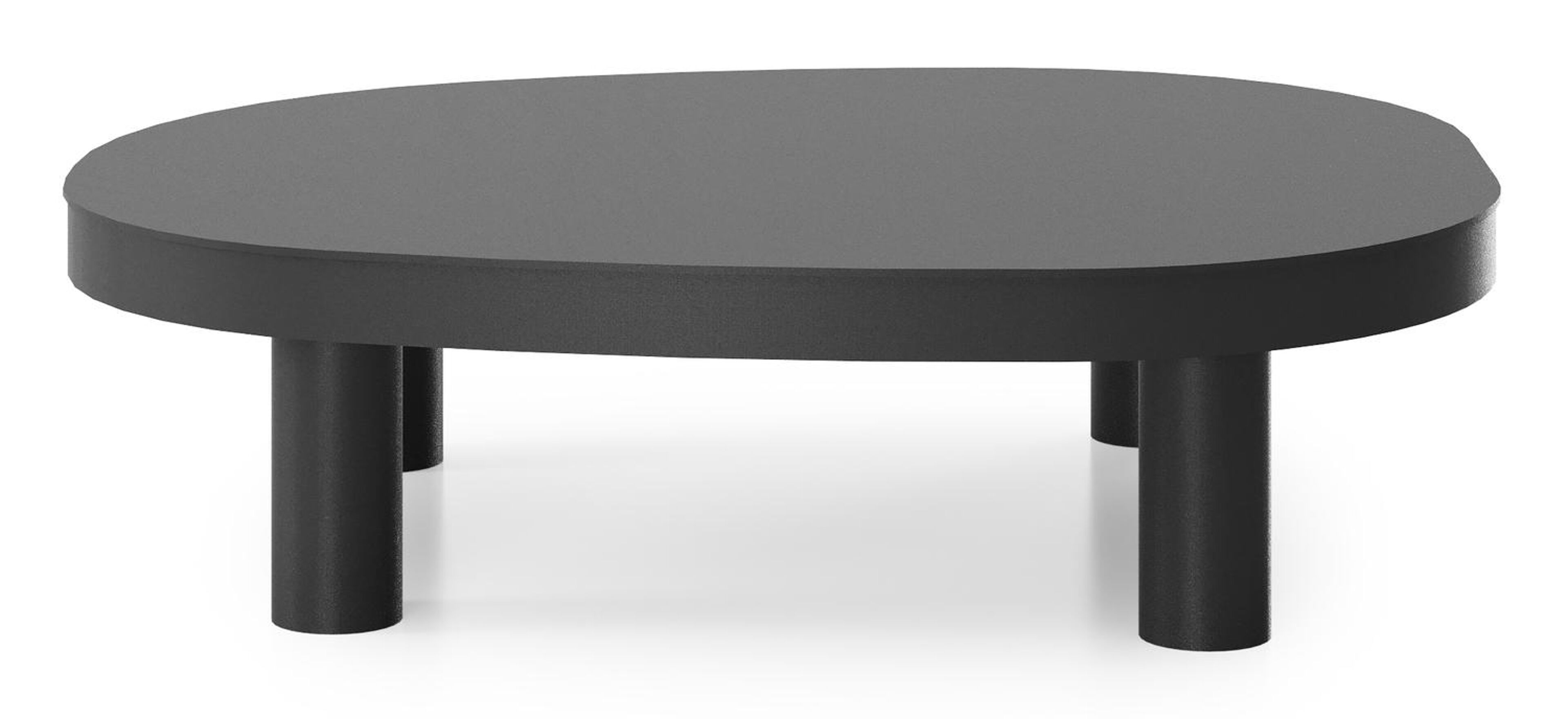 Donato loungetafel in zwart aluminium - L 91 x B 76 x H 25 cm