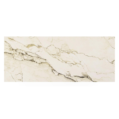 Verato bartafel rechthoekig in wit aluminium en volkeramiek colorado dunes - L 170 x B 70 x H 106 cm