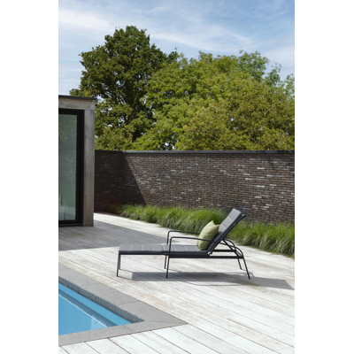 Asti ligbedkussen weather+ softtouch grijs