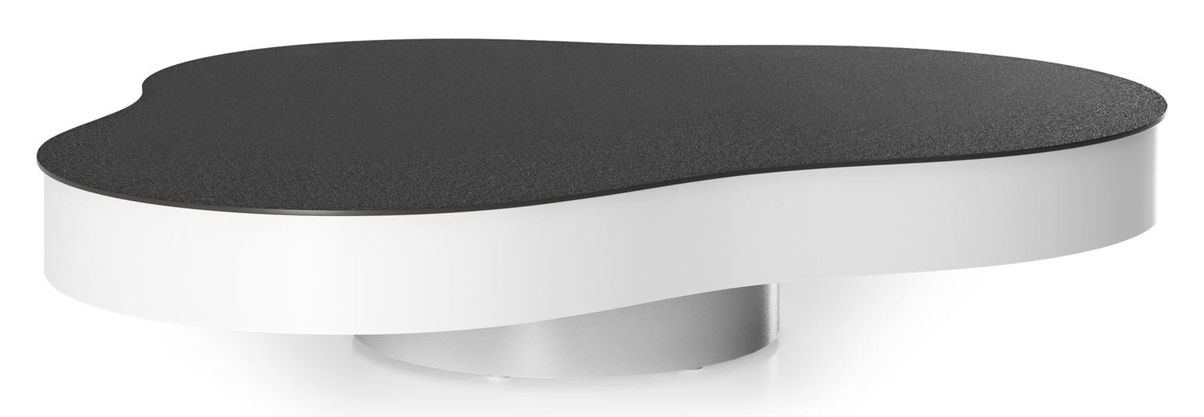 Lomano loungetafel cloud in wit aluminium en volkeramiek Nero Black - L 131 x B 108 x H 25 cm