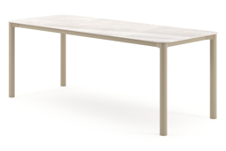 Rechthoekig afgerond - L 200 x B 80 x H 75 cm