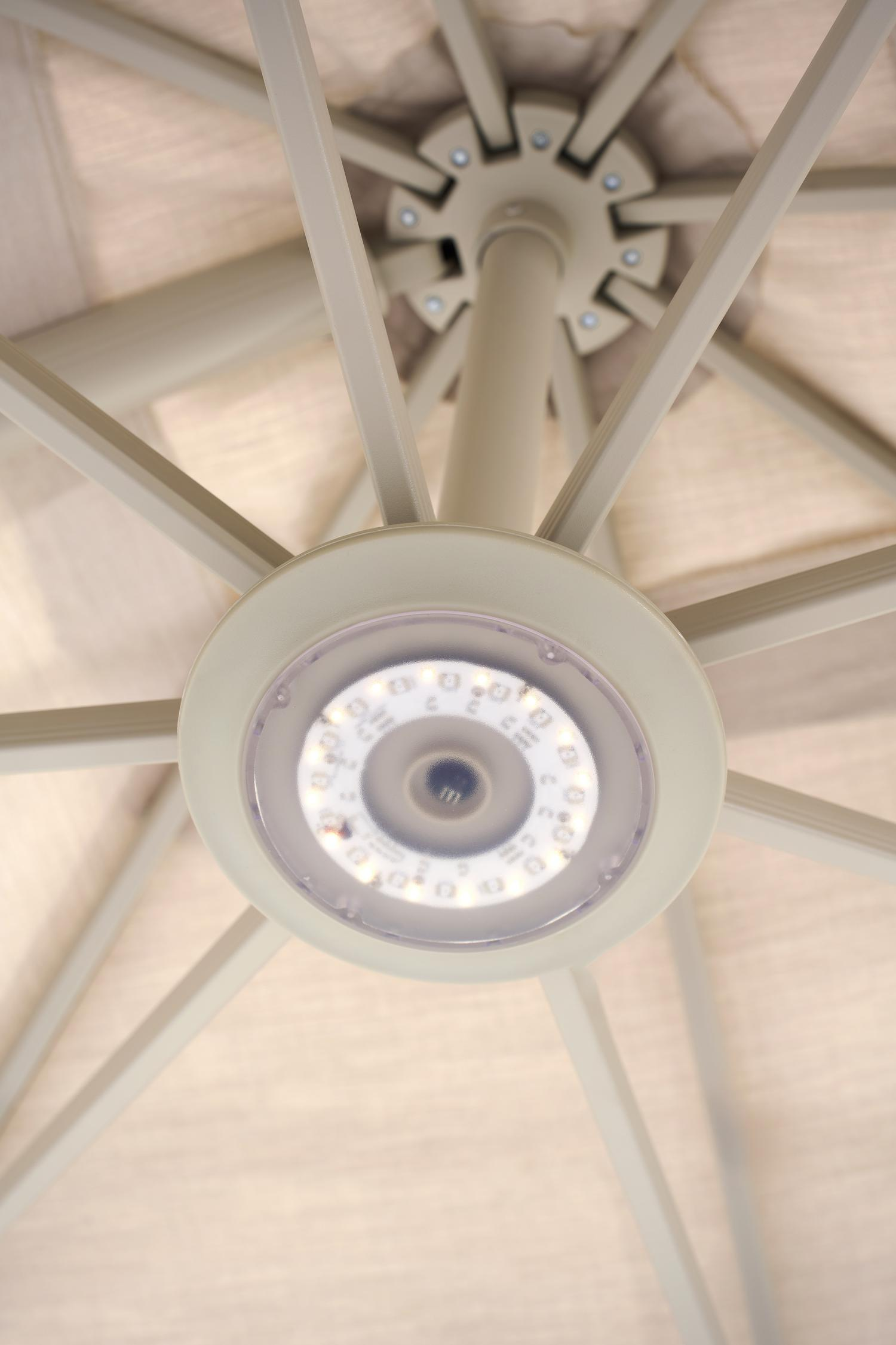 Ledlamp beige voor zweefparasol