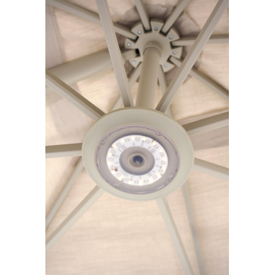 Lampe LED beige pour parasol pendant