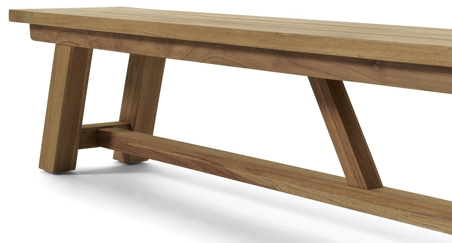 Borgo bank in teak voor 6 tot 8 personen - B 330 x D 40 x H 45 cm