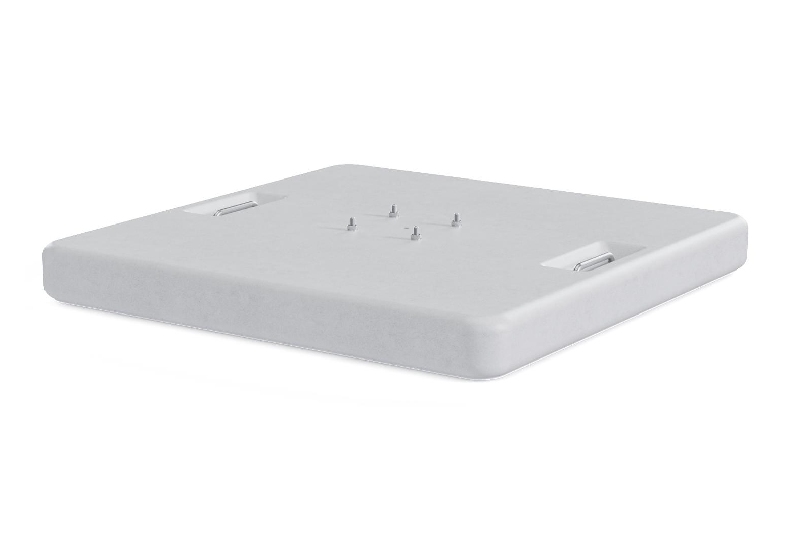 Pied de parasol Lapido en béton blanc de 120 kg