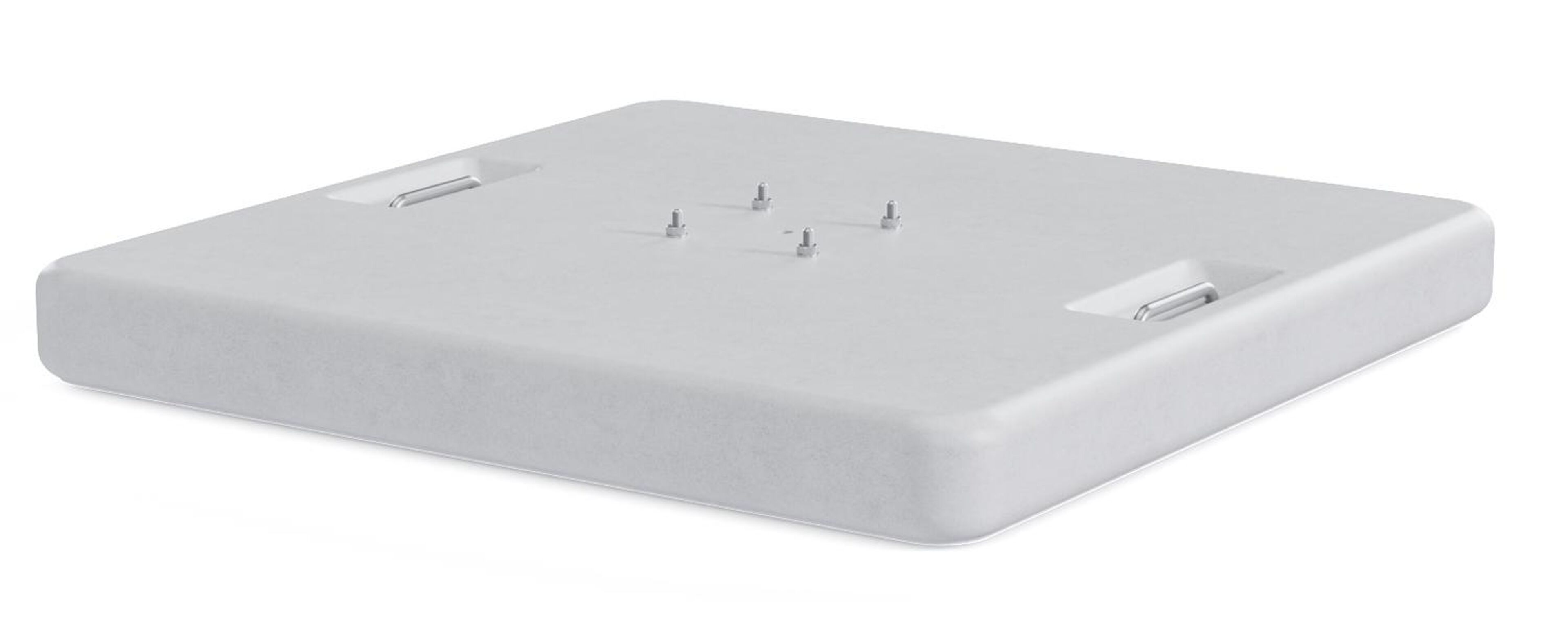 Pied de parasol Lapido en béton blanc de 120 kg