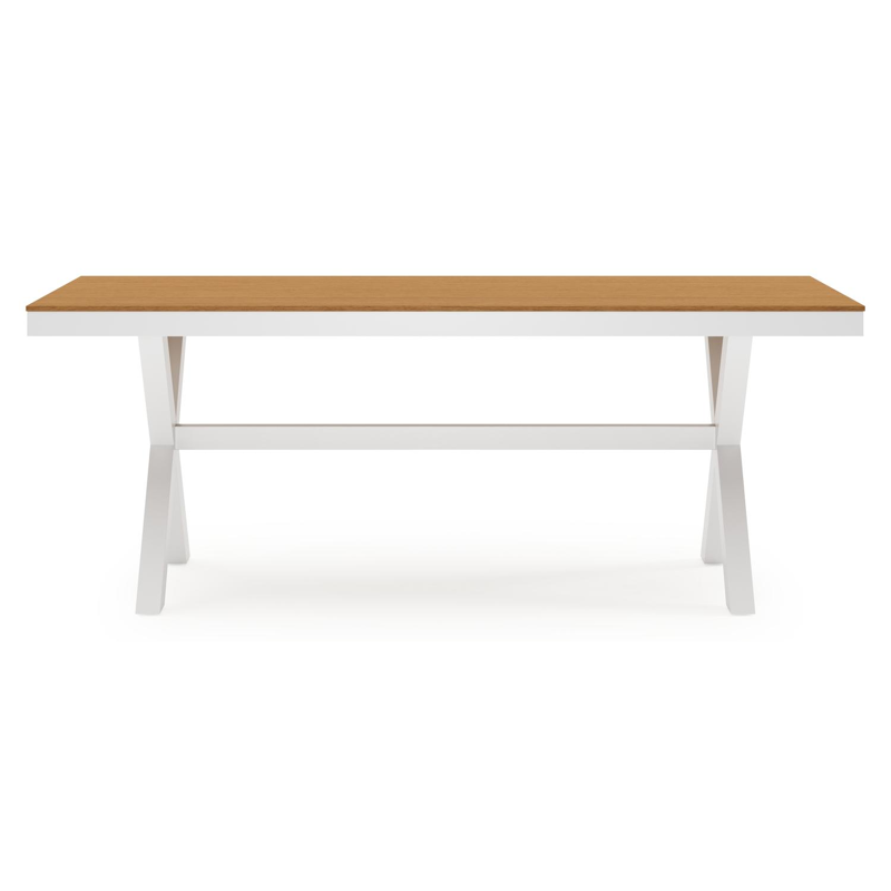 Bahia tuinset in wit aluminium en polywood met 6 Bahia tuinstoelen