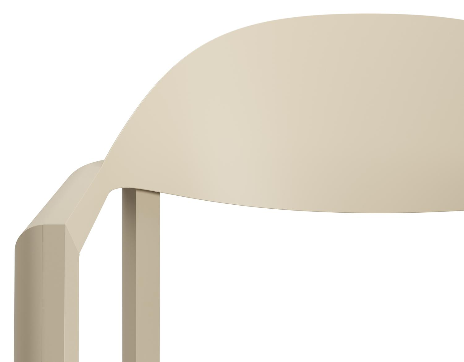 Chaise de jardin Piemonte en aluminium beige