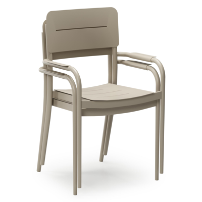 Salto tuinstoel in beige aluminium