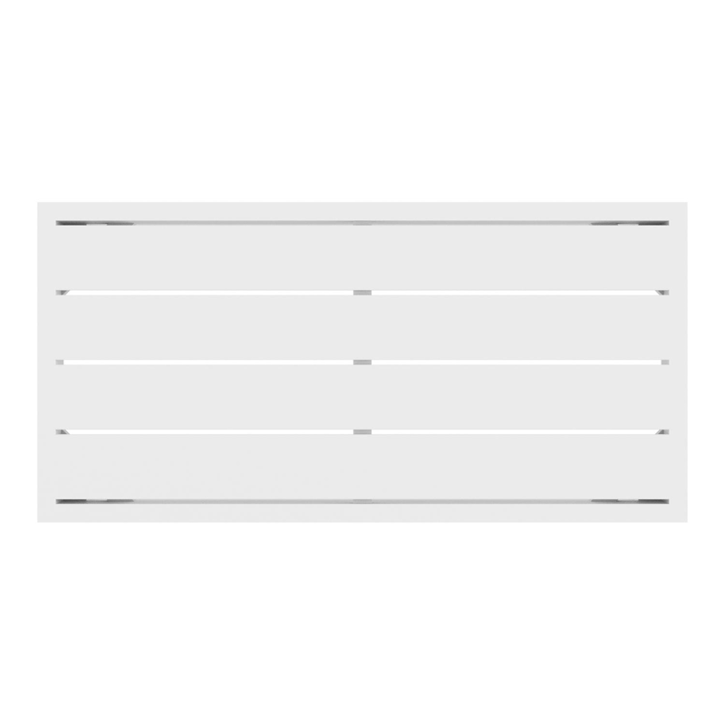 Caldela bijzettafel in wit aluminium - L 70 x B 34 x H 30 cm