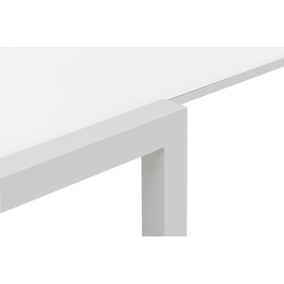 Calobra verlengbare tuintafel in wit aluminium en glas wit - L 220/330 x B 107 x H 75 cm
