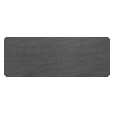 Orso tuintafel rechthoekig afgerond in wit aluminium en volkeramiek Basalt Black - L 290 x B 110 x H 73.5 cm