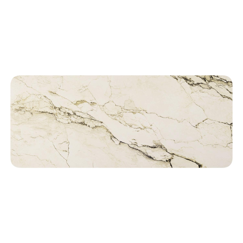 Orso tuintafel rechthoekig afgerond in wit aluminium en volkeramiek colorado dunes - L 240 x B 100 x H 73.5 cm