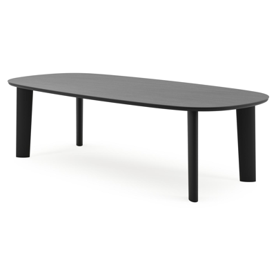 Amico tuintafel bombo in zwart aluminium en volkeramiek Basalt Black - L 270 x B 125 x H 73.5 cm