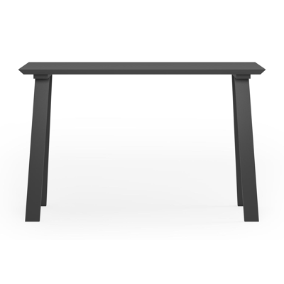 Cesano bartafel in zwart aluminium en volkeramiek nero black - L 170 x B 70 x H 106 cm