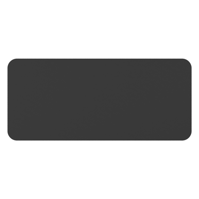 Orso tuintafel rechthoekig afgerond in zwart aluminium - L 200 x B 80 x H 74.5 cm