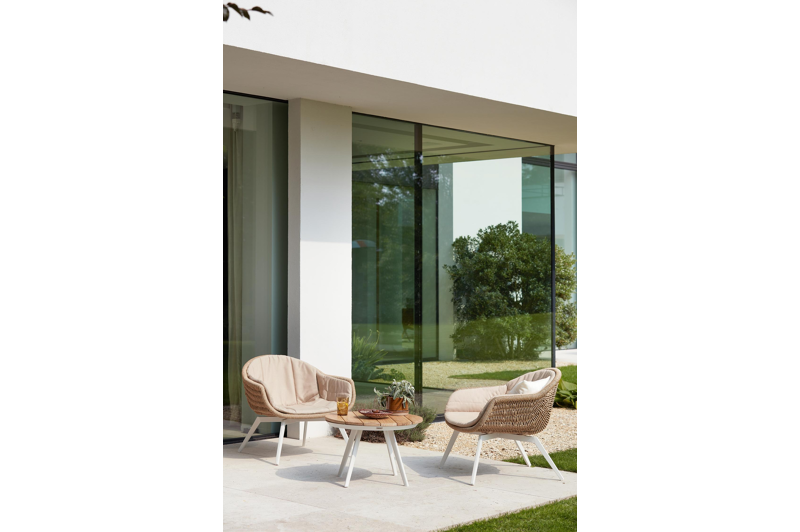 Pagino loungebankkussen in all weather sunbrella® luxe natte heather beige