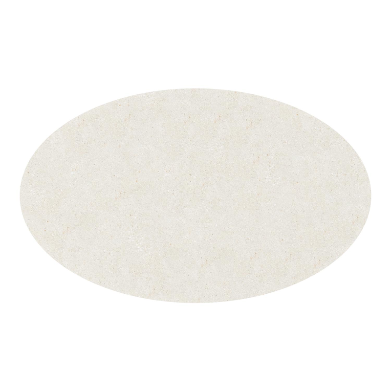 Fano tuintafel ovaal in zwart aluminium en volkeramiek shilin - L 180 x B 110 x H 75 cm