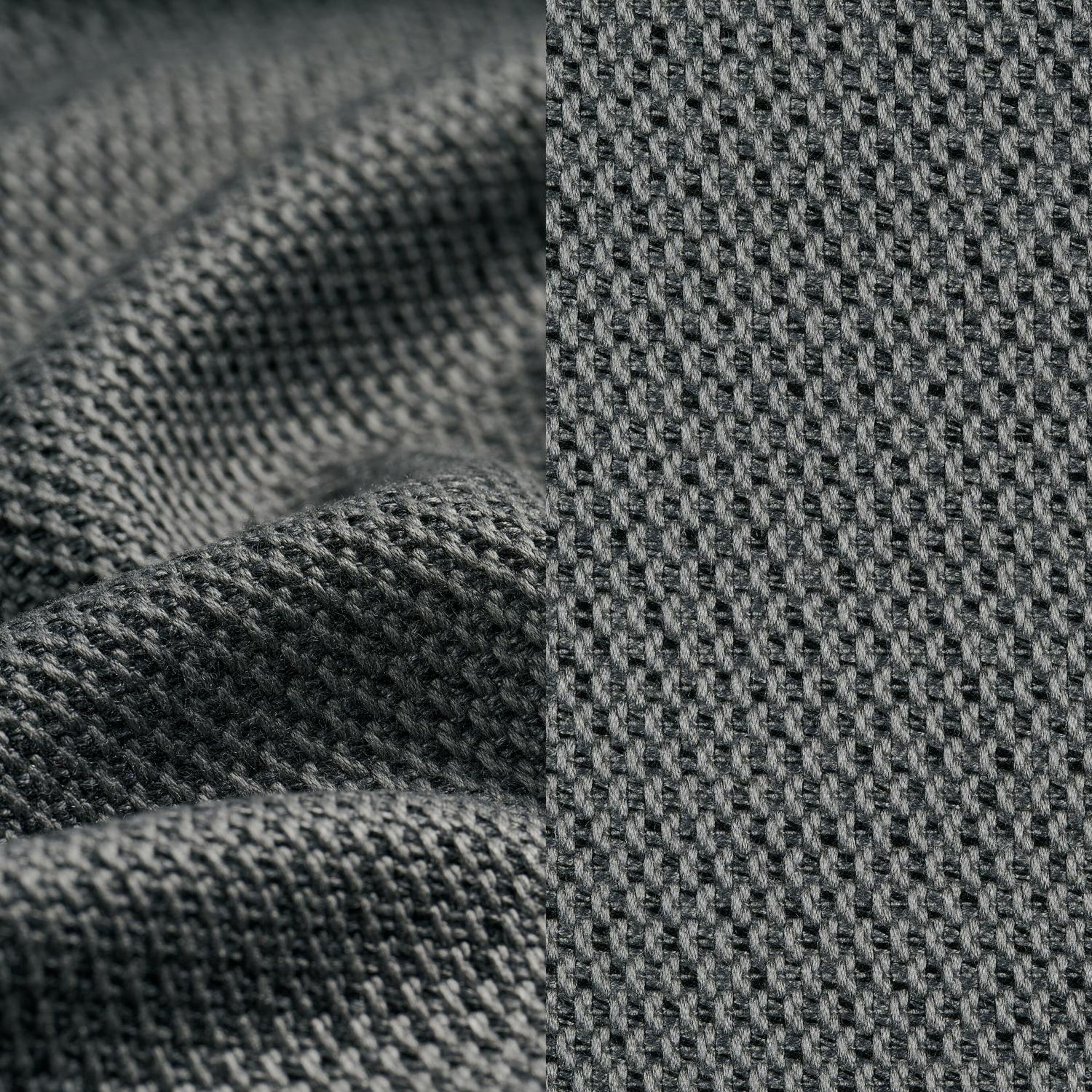 Cirello verstelbaar ligbed met pompsysteem in zwart aluminium met lopi shadow all weather sunbrella® luxe kussen