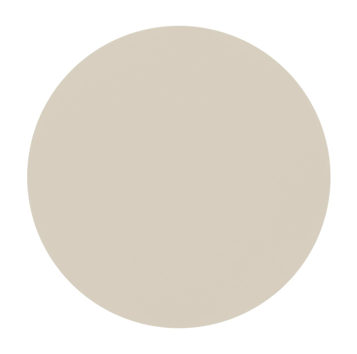 Table d'appoint Fano en aluminium beige - Diam. 43 x Haut. 49 cm