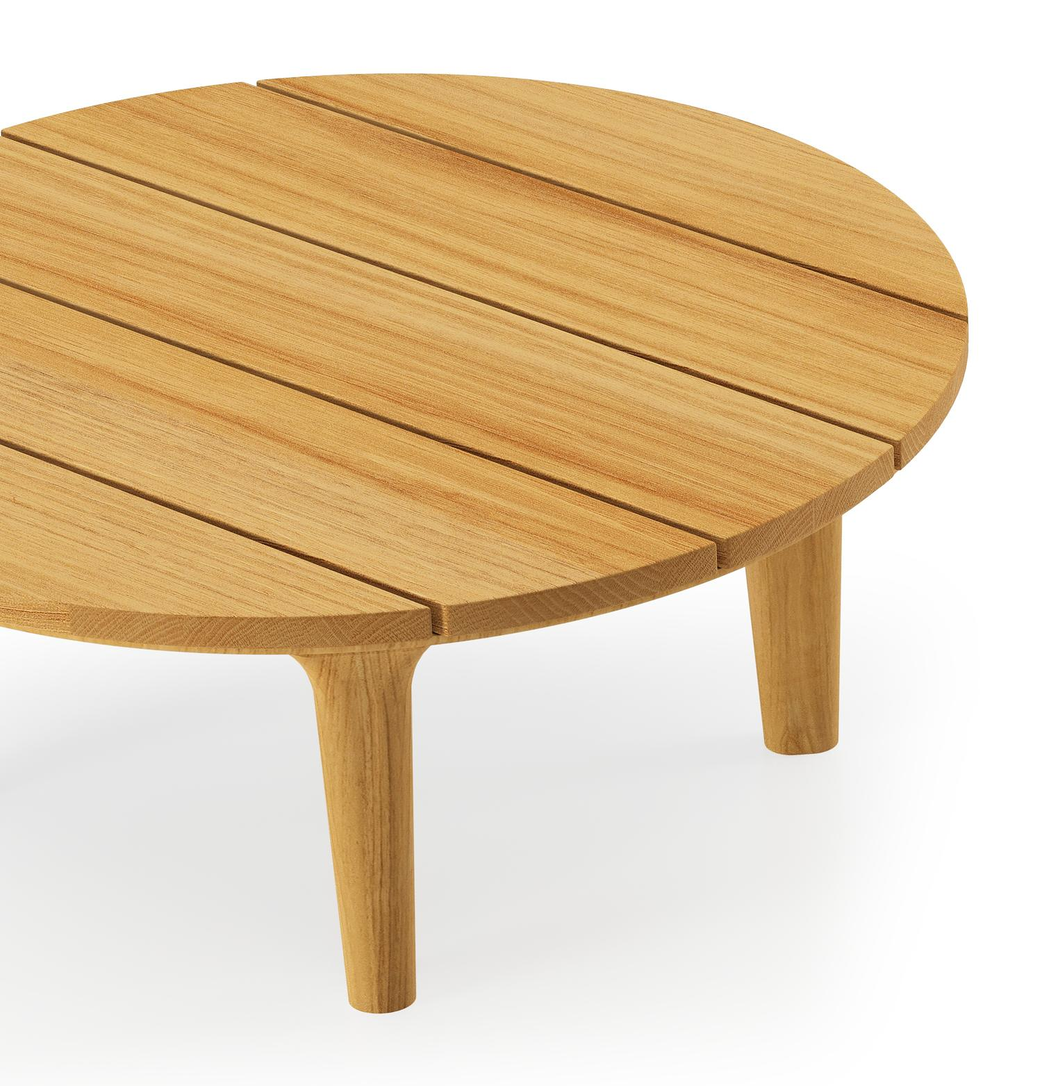 Table basse Bomero en teck - Diam. 65 x  Haut. 27cm