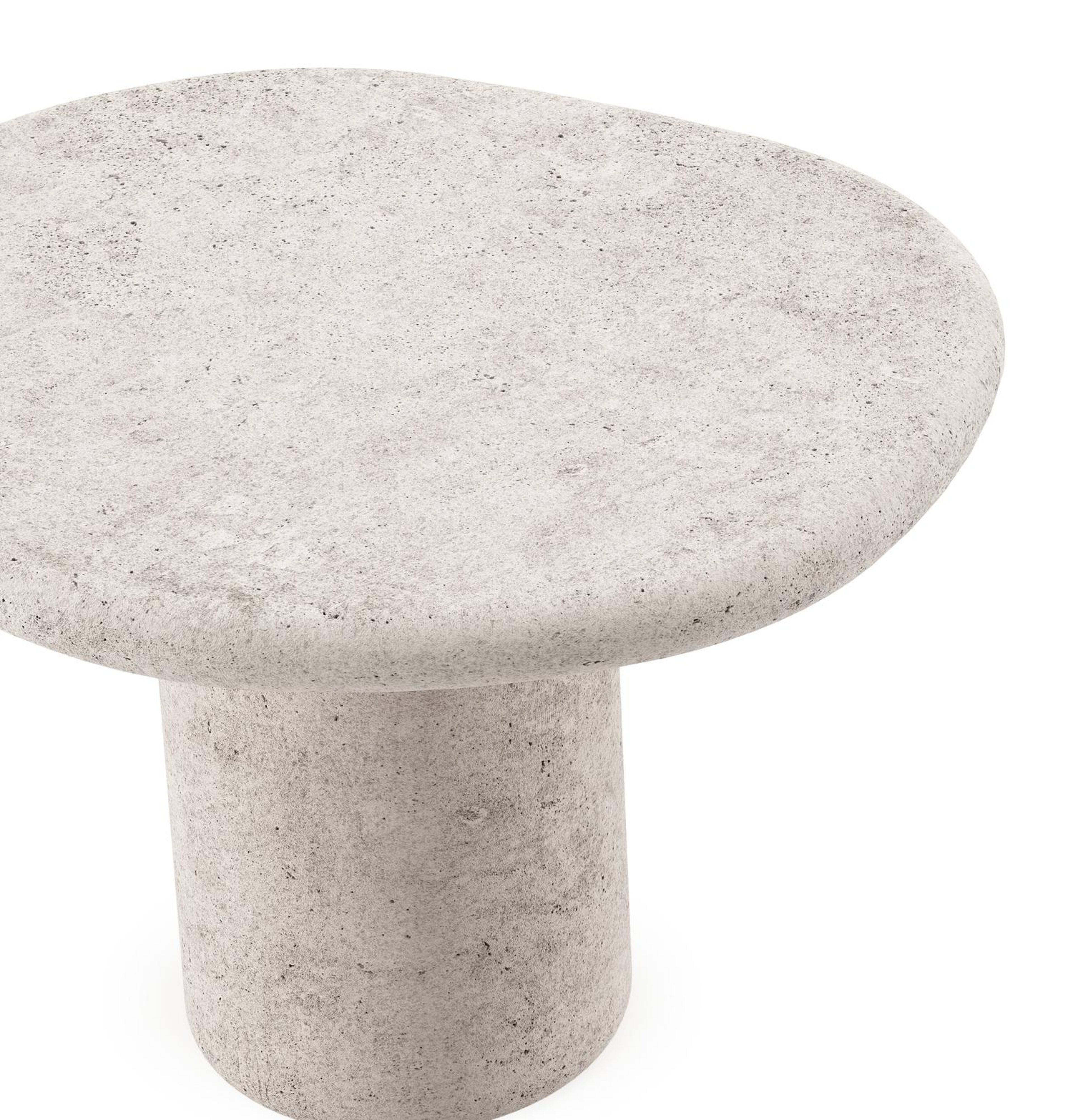 Table de basse Globo en béton gris - Dia. 60 x H 40 cm