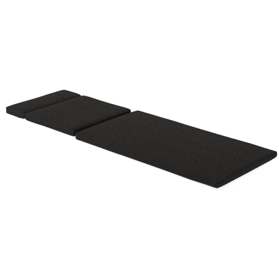 Alba ligbedkussen in Weather+ Softtouch zwart