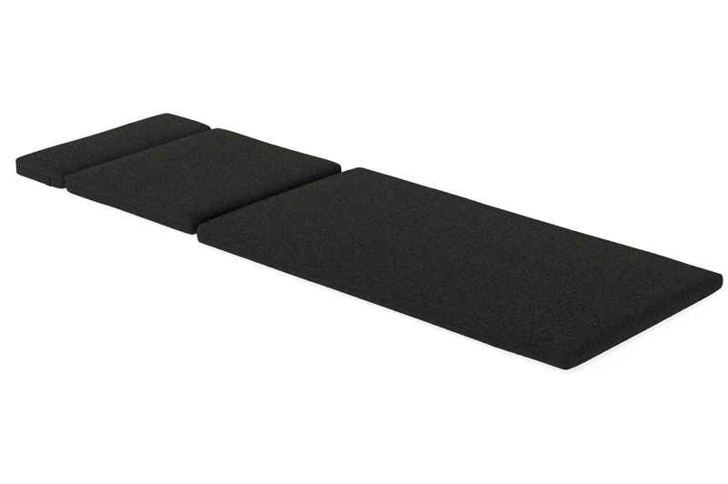 Alba ligbedkussen in Weather+ Softtouch zwart