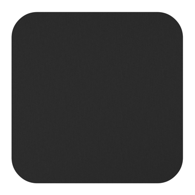 Donato tuintafel vierkant afgerond in zwart aluminium en volkeramiek nero black - L 148 x B 148 x H 75 cm