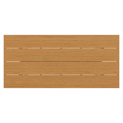 Bahia tuintafel rechthoekig in beige aluminium en polywood - L 200 x B 89 x H 75 cm