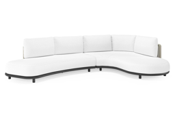 Chaise longue links + 2-zit organisch