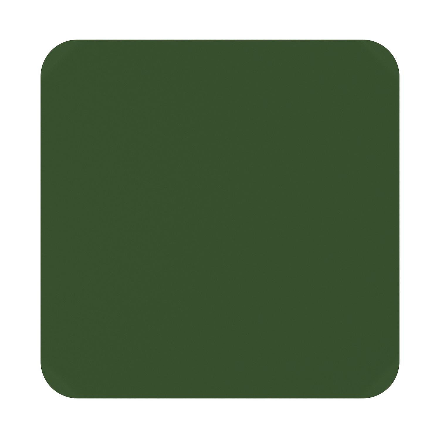 Table de jardin Orso carré arrondi en aluminium vert - Lg. 90 x Lrg. 90 x Haut. 75 cm