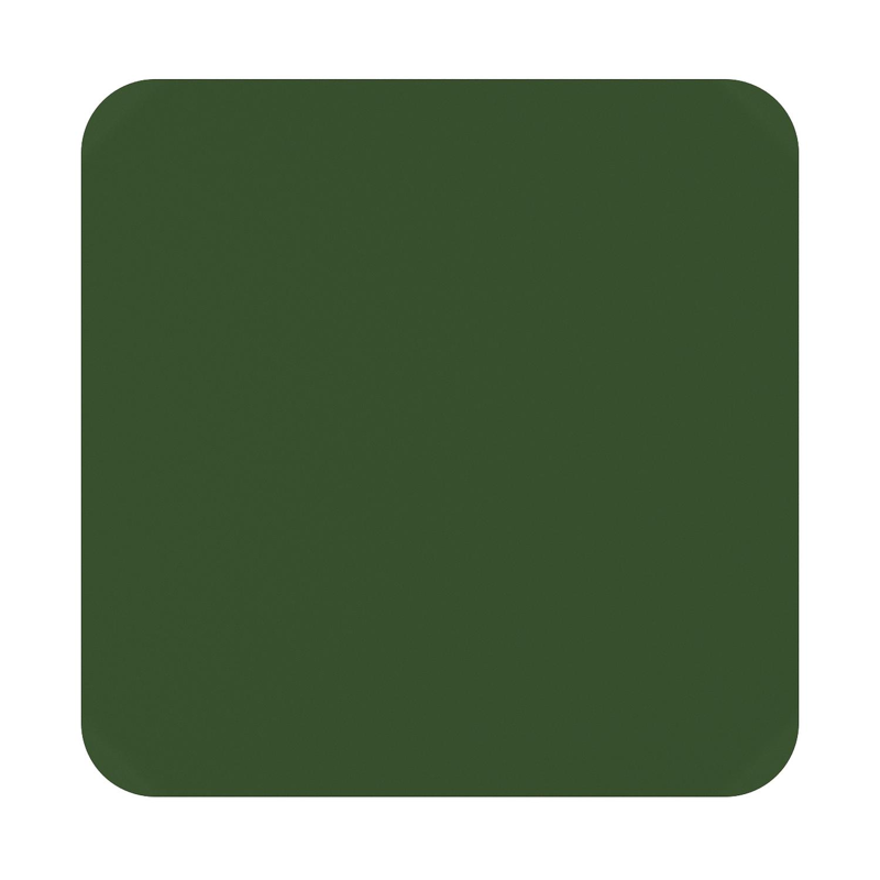 Orso tuintafel afgerond vierkant in groen aluminium - L 90 x B 90 x H 75 cm