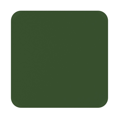 Orso tuintafel afgerond vierkant in groen aluminium - L 90 x B 90 x H 75 cm