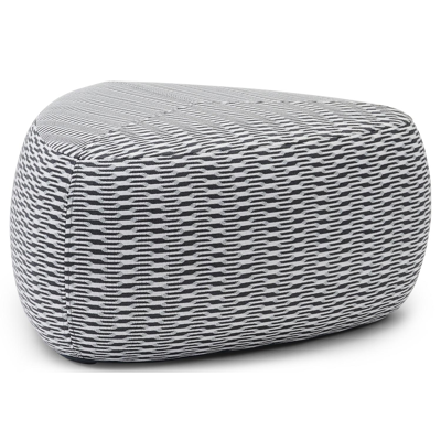 Masso lounge poef in marquetry shamal all weather sunbrella® luxe - B 60 x D 60 x H 35 cm