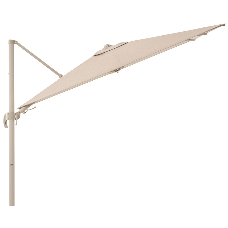 Avola zweefparasol met tiltfunctie in beige aluminium en rustic Weather+Softtouch parasoldoek - L1 200 x L2 300 cm (zonder voet)