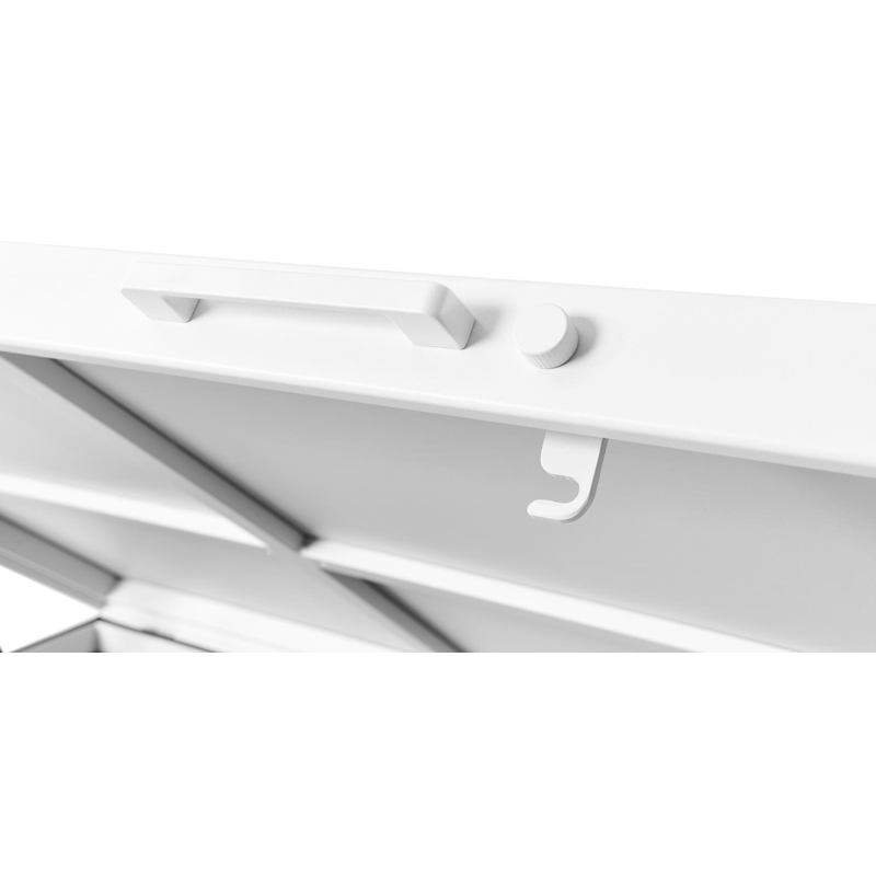 Kussenbox aluminium wit B 164 x D 84 x H 99 cm