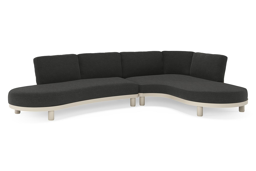 Chaise longue links + 2-zit organisch
