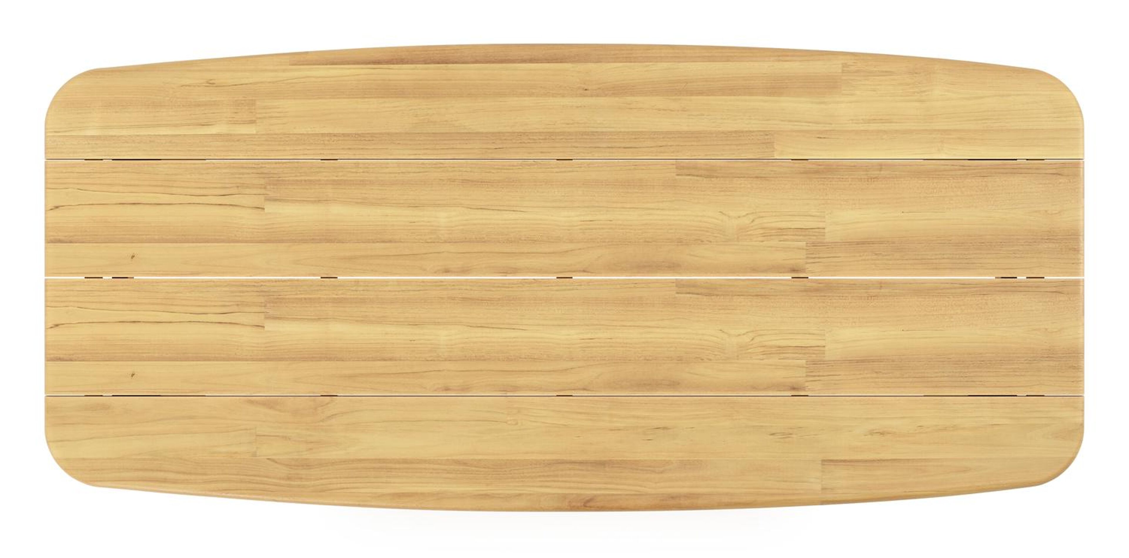 Gardo tuintafel bootvorm in teak - L 255 x B 115 x H 75 cm