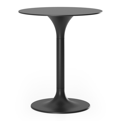 Fano bijzettafel in zwart aluminium met  Zwart - Dia. 43 x H 51 cm