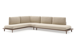 Chaise longue rechts + 3-zit