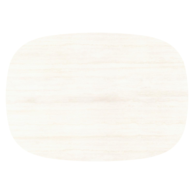 Amico tuintafel bombo xl in zwart aluminium en volkeramiek Travertino Bianco - L 210 x B 148 x H 73.5 cm