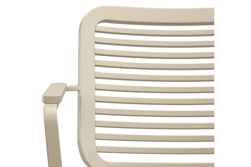 Fano tuinstoel in beige aluminium