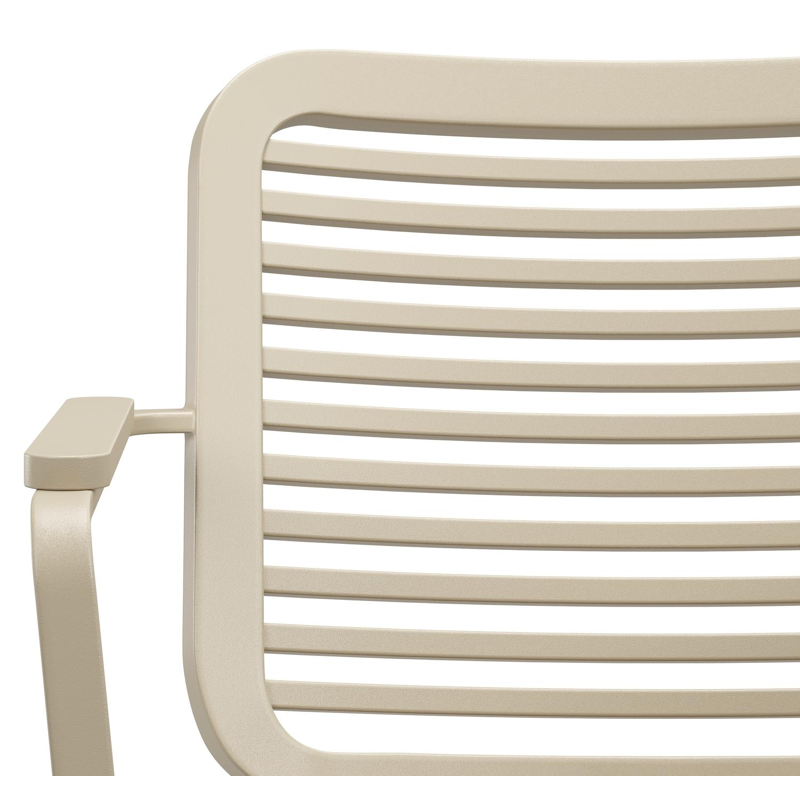 Fano tuinstoel in beige aluminium