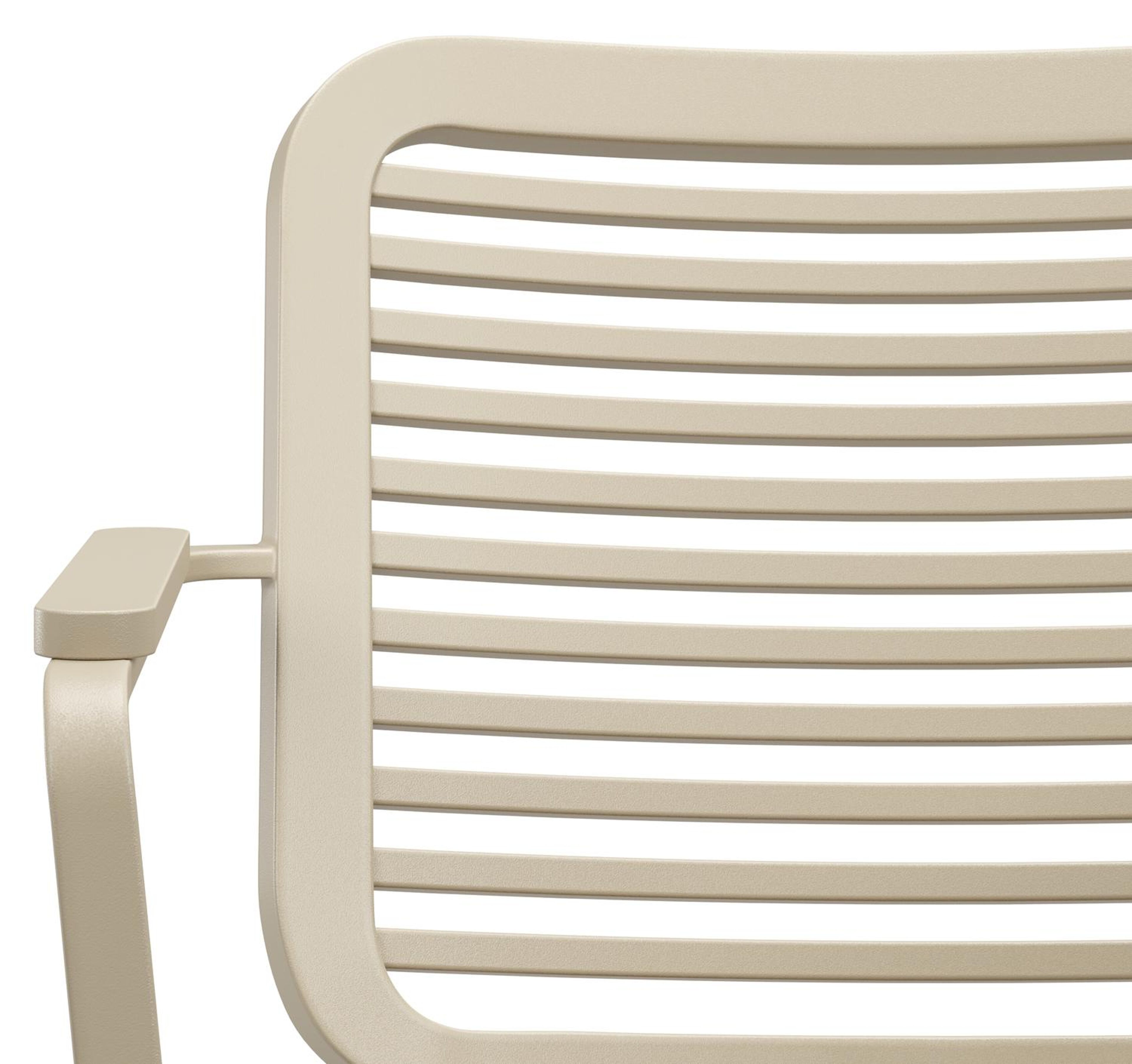 Chaise de jardin Fano en aluminium beige