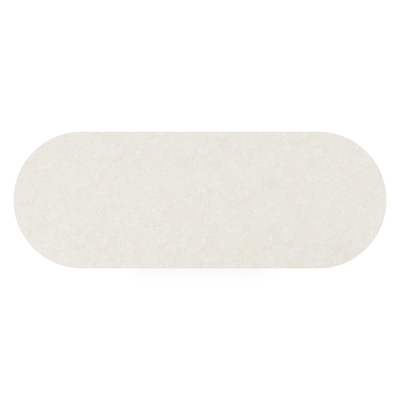 Organo tuintafel ovaal in zwart aluminium en volkeramiek  shilin - L 300 x B 110 x H 74 cm