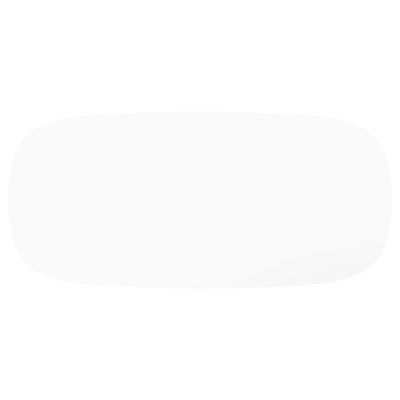 Amico tuintafel bombo xl in zwart aluminium en volkeramiek Arctic White - L 320 x B 148 x H 73.5 cm